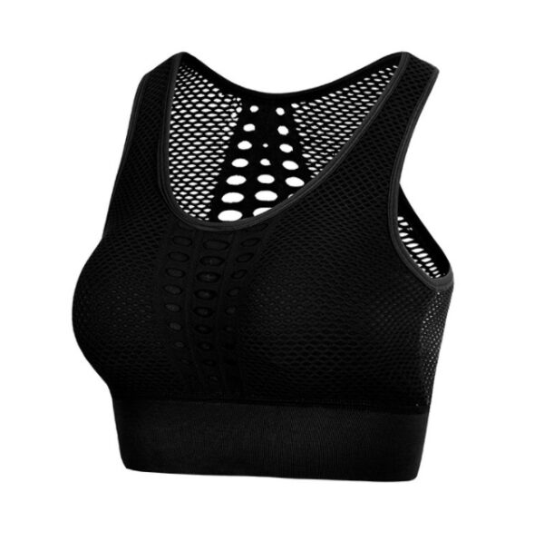 Women Breathable Yoga Bra / Mesh Sports Top - Image 3