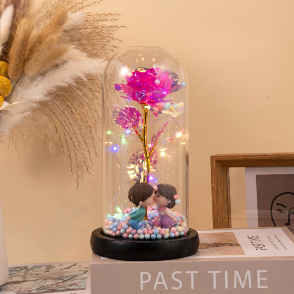 Flower in Glass Bedroom LED Light - Image 5