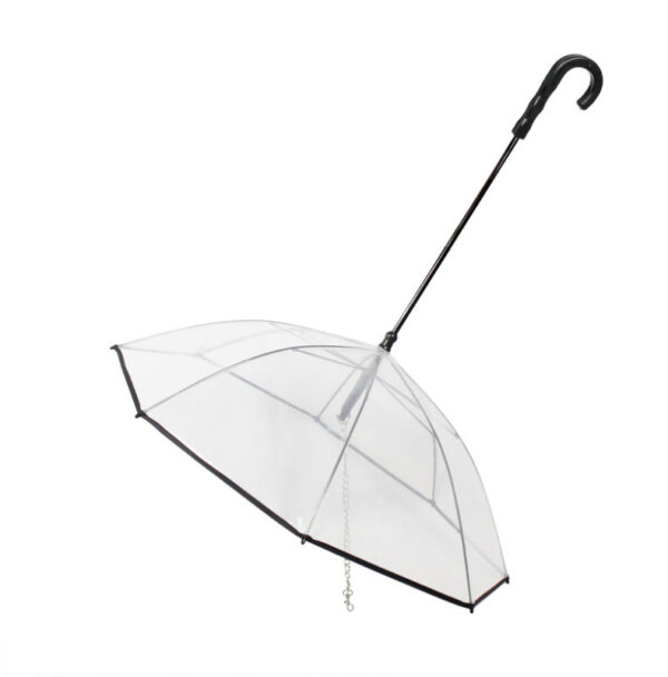 Transparent Pet Umbrella for Cats and Dogs - Image 2