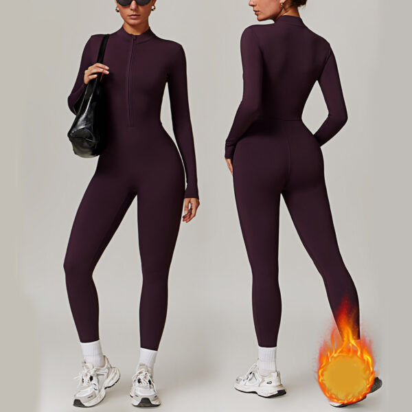 Warm, Breathable and Long-Sleeved yoga / Sports Jumpsuit