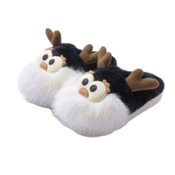 Cute Cartoon Christmas Deer Home Slippers for Girls and Women - Image 7