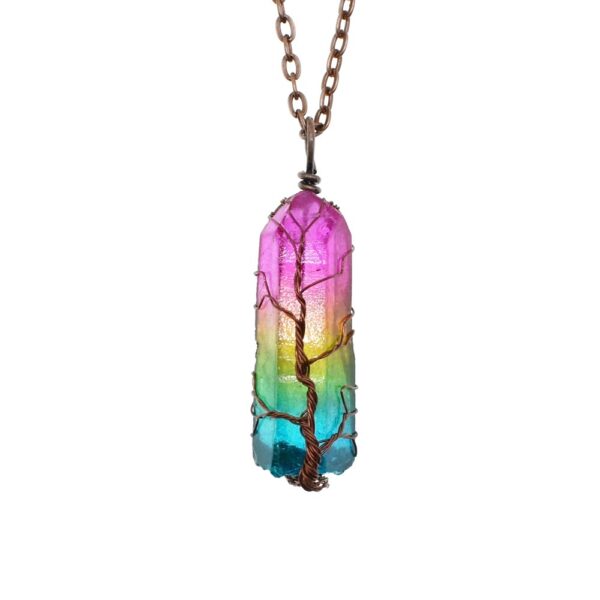 Pillar Tree Of Life Crystal Pendant - Image 4