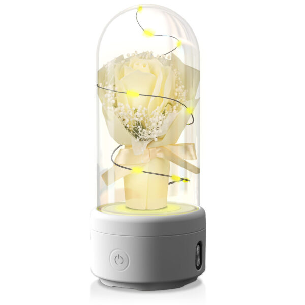 Creative 2 In 1 Flower Bouquet LED Light with Bluetooth-Compatible Speaker - Image 8