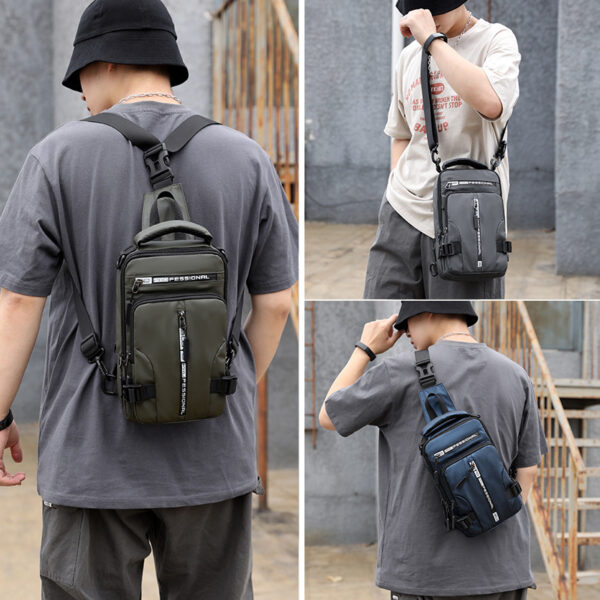 Crossbody Multifunctional Waterproof Men Bag - Image 10