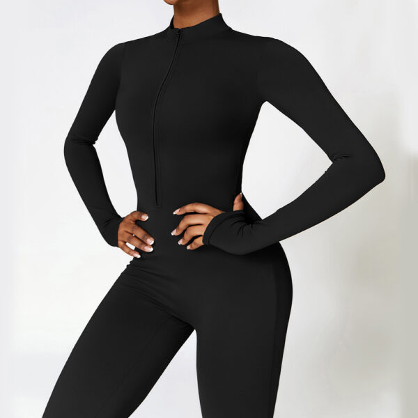 Warm, Breathable and Long-Sleeved yoga / Sports Jumpsuit - Image 4