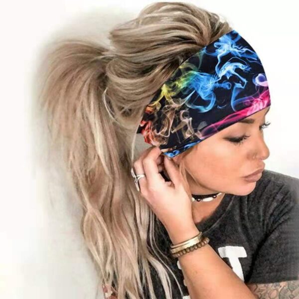 Autumn New Fashion Printed Yoga & Sports Headscarf - Image 6