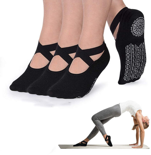 Cotton Breathable and Sweat-Absorbent Sports / Yoga Socks - Image 5