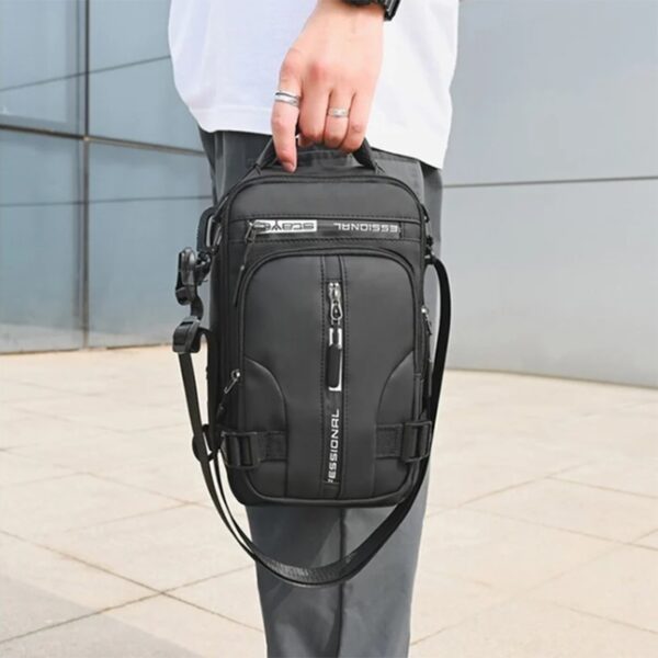 Crossbody Multifunctional Waterproof Men Bag - Image 8