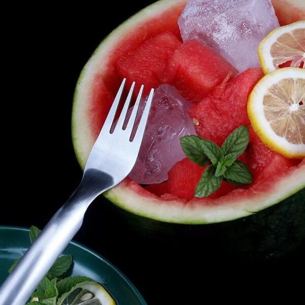 2 In 1 Watermelon Stainless Steel Fork & Slicer - Image 10