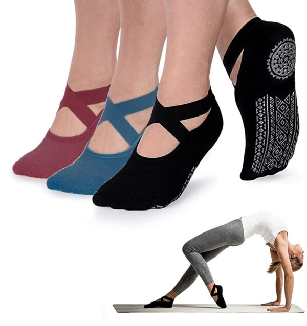 Cotton Breathable and Sweat-Absorbent Sports / Yoga Socks - Image 2