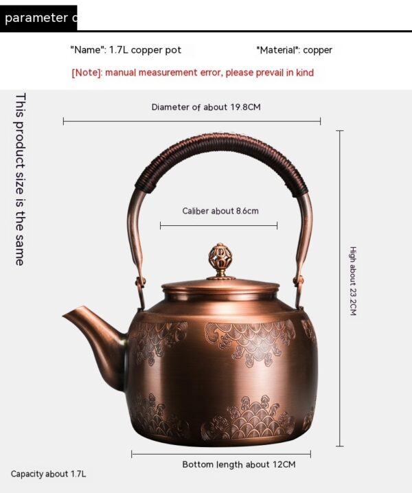 Copper Tea & Water Boiling Pot / Kettle - Image 10