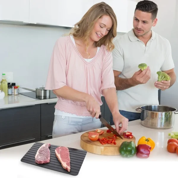 Fast Defrosting Aluminum Tray for Frozen Meat and Fish - Image 7