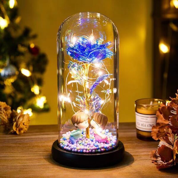 Flower in Glass Bedroom LED Light - Image 9