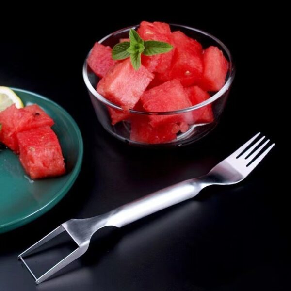 2 In 1 Watermelon Stainless Steel Fork & Slicer - Image 8