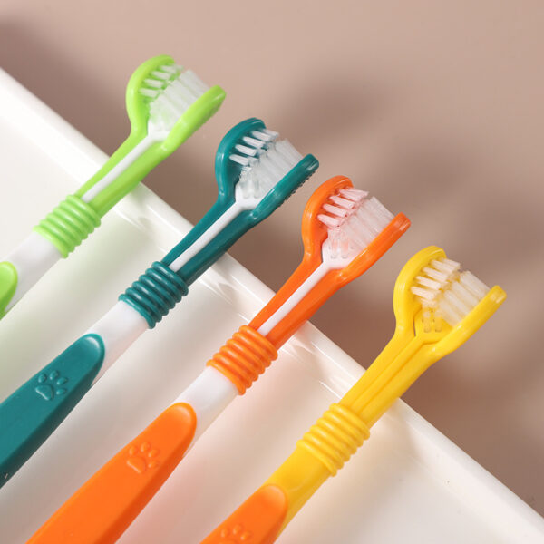 Three-Sided Pet Toothbrush for Cats and Dogs - Image 8