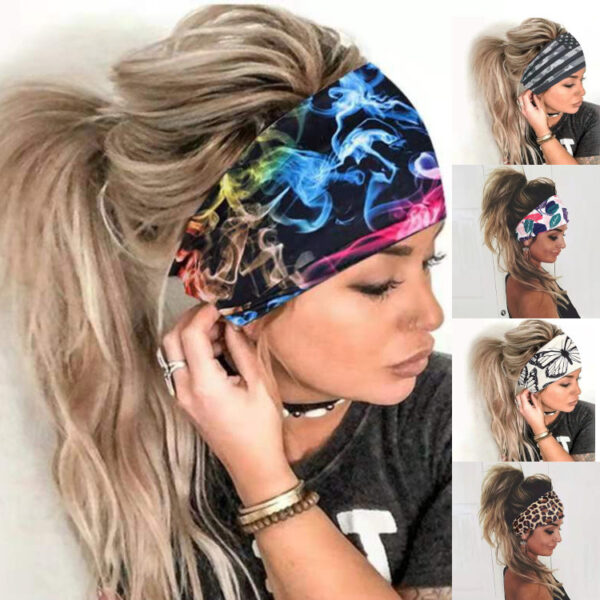 Autumn New Fashion Printed Yoga & Sports Headscarf - Image 8