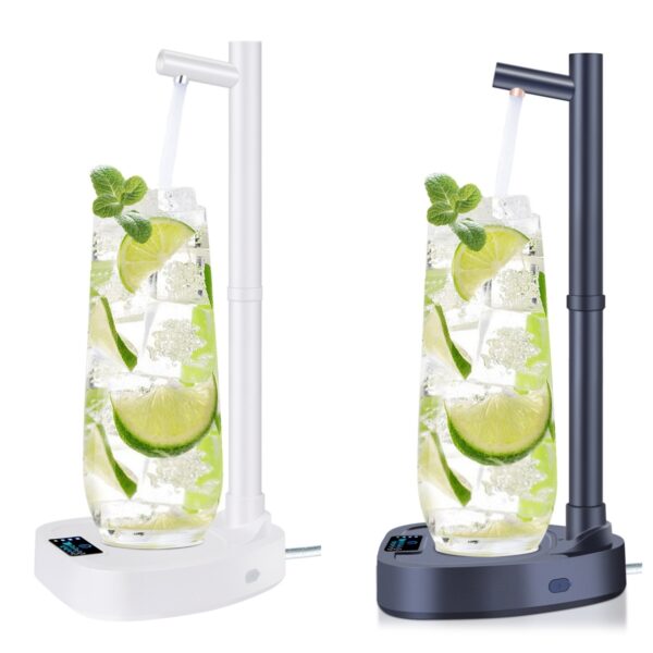 Portable & Rechargeable Automatic Water Dispenser with Adjustable-Height Stand