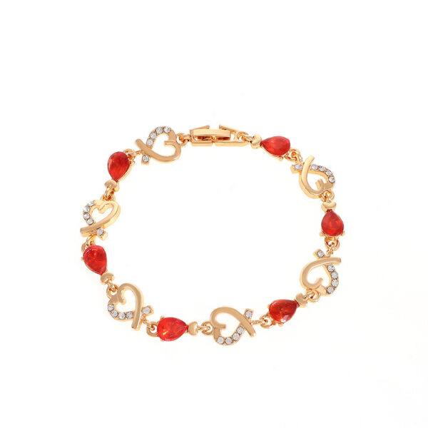 Fashion Heart-shaped Bracelet With Rhinestones - Image 8